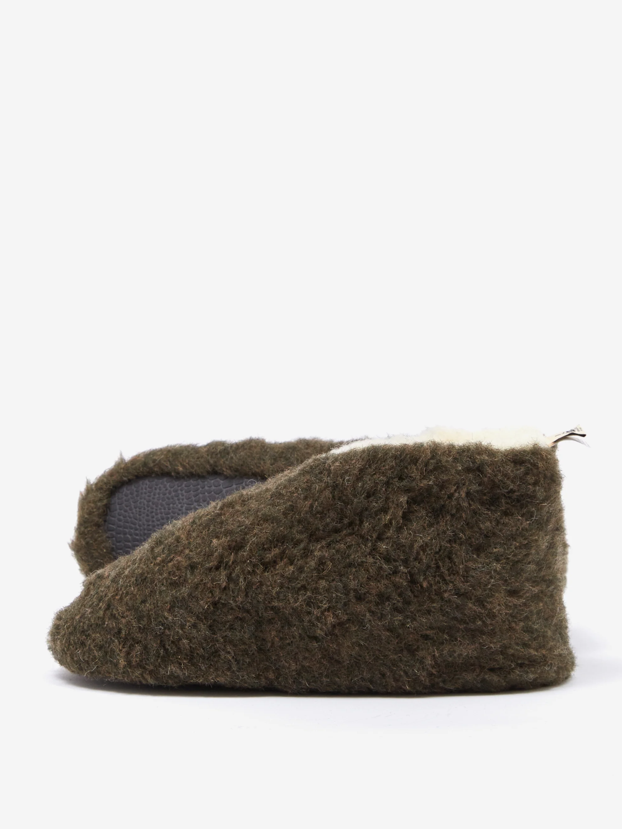 Yoko Wool Comfy Slipper Boot - Khaki - Image 7