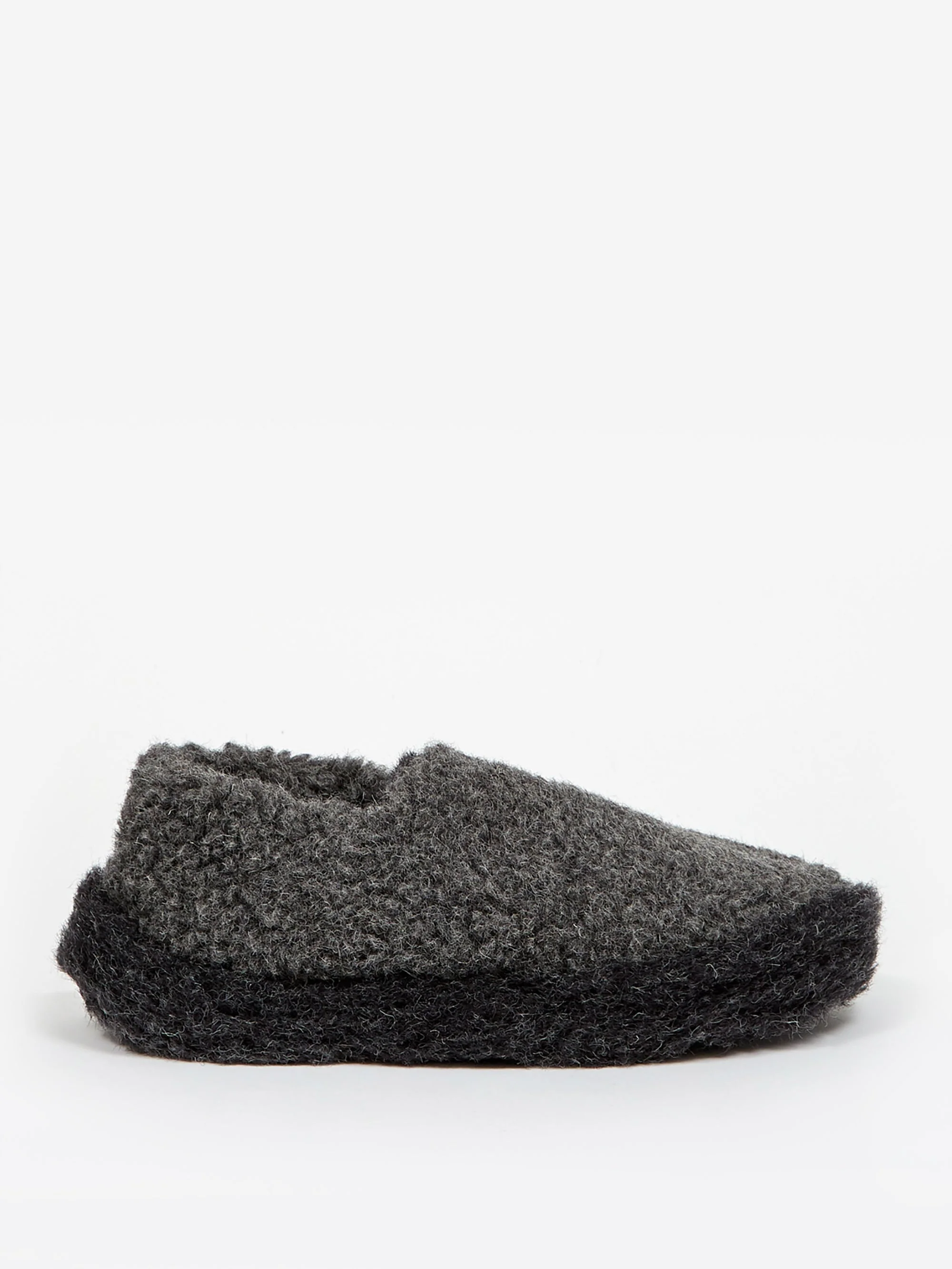 Yoko Wool x Goodhood Siberian Wool Slipper - Graphite Black
